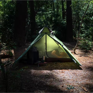 Tente 1 place ultra légère -  Couleur vert forêt - Tente tipi de Naturehike - Tente de randonnée ultra légère - Koksoak Outdoor