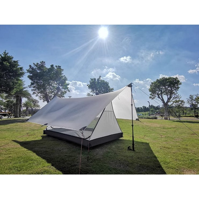 Campement avec tente Tarp 2 places Ultra Légère de 3F UL Gear - Abri bivouac - Koksoak